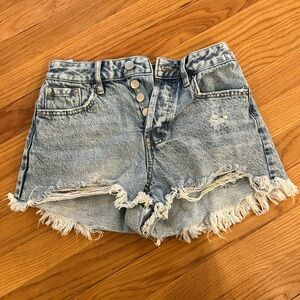 Pacsun high rise festival denim shorts